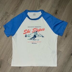 NWT Cotton On Ski Slopes Graphic Crop Top – XL